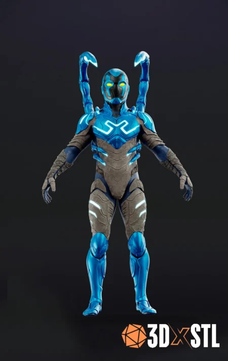 Blue Beetle Suit Wearable 3D STL Epic Cosplay Model