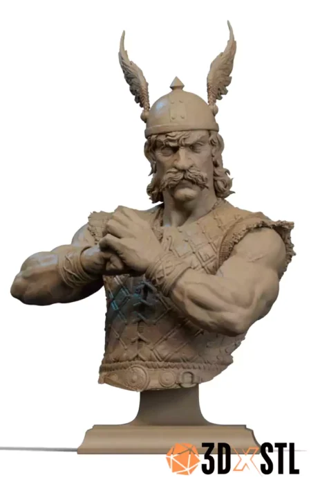 Asterix Bust STL File – Digital Download for 3D Printing & Display