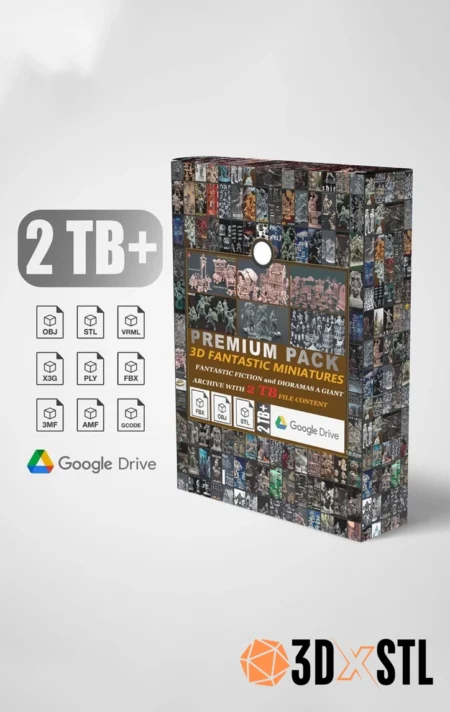 2TB Mega STL Files Pack 10,000+ Epic 3D Print Models