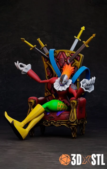 Piedmon Digimon Sculptures Epic 3D Model
