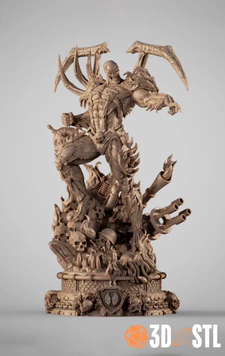Curse of Spawn Epic STL Sculpture for 3D Printing