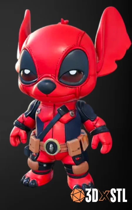 Deadpool Stitch STL Epic Mini 3D Model