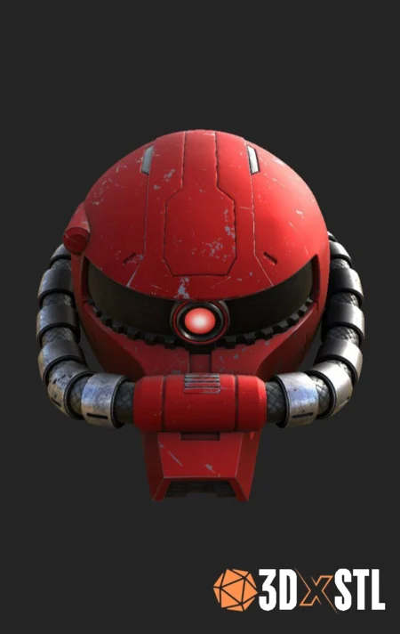 Zaku Helmet STL Epic 3D Model