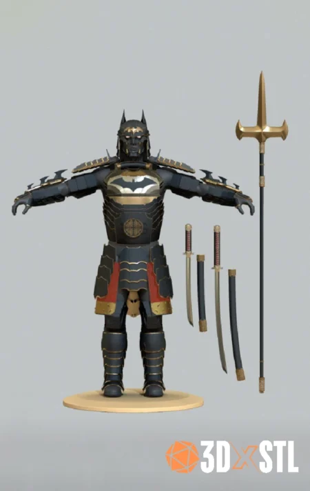 Shogun Batman Armor STL Epic Samurai 3D Print Suit