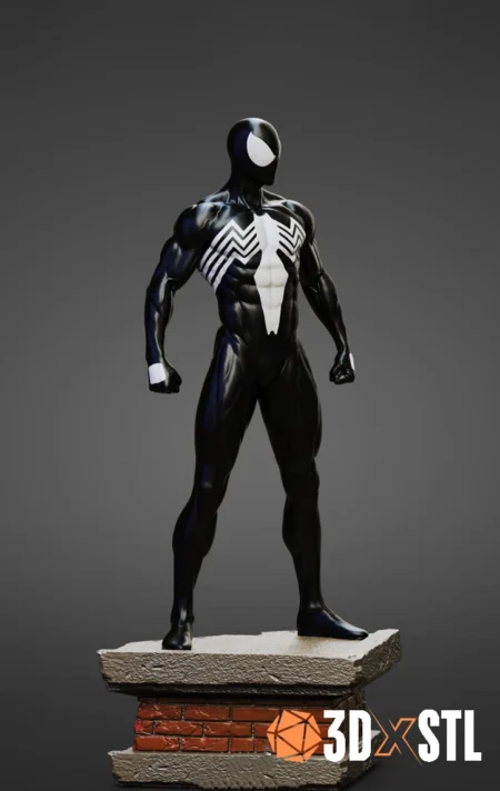 Symbiote SpiderMan STL Fierce 3D Model