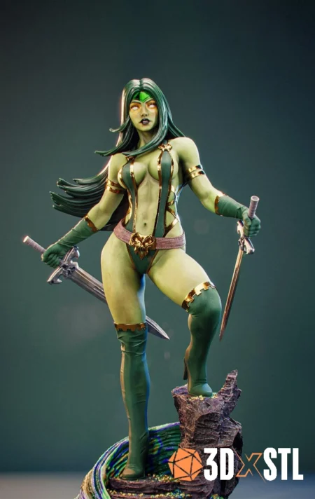 Gamora Marvel STL Epic Guardians of the Galaxy 3D Figure