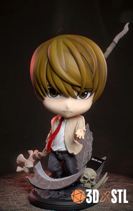 Yagami Light STL Epic 3D Chibi Model