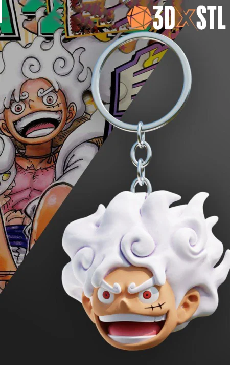 Luffy Keychain STL Epic Anime Accessory 3D Model