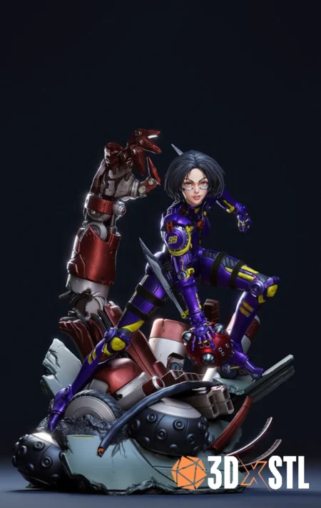 Alita Battle Angel STL Epic Sci-Fi 3D Print Model