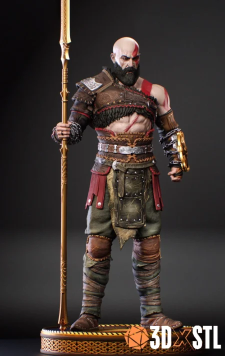 Kratos God of War STL High Quality 3D Figure