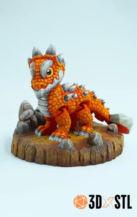Flexi Dragon STL Epic 3d Model
