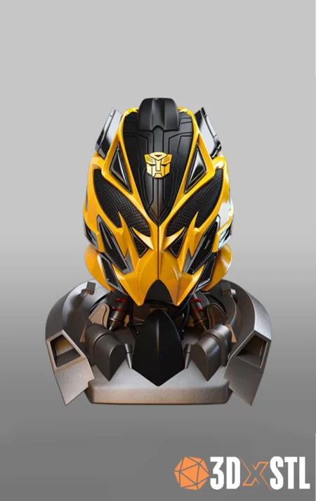 Bumblebee Transformer Bust STL Epic 3D Print