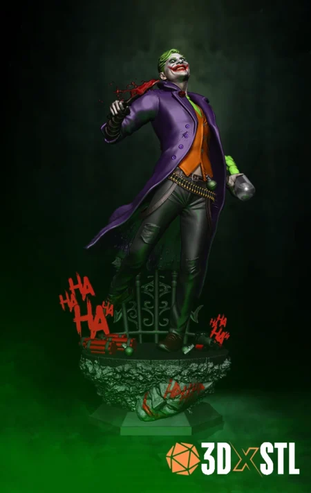 The Joker 3D STL Model Epic DC Villain Figure