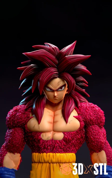 Goku Super Saiyan 4 Daima STL Epic Dragon Ball 3D Model
