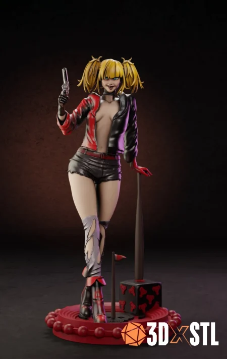 Harley Quinn Isekai STL Epic 3D Model