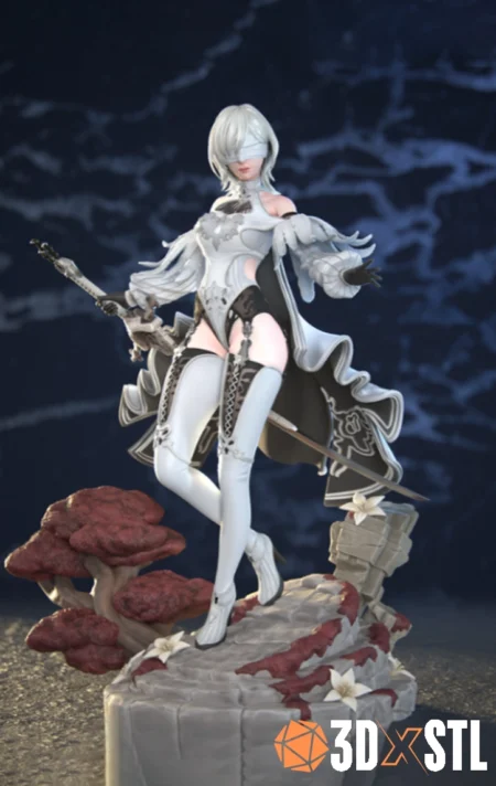 Yorha 2B STL 3D Epic Print Model
