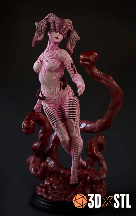 Zhyrel Dark Beauty STL Elegant Fantasy 3D Print Model