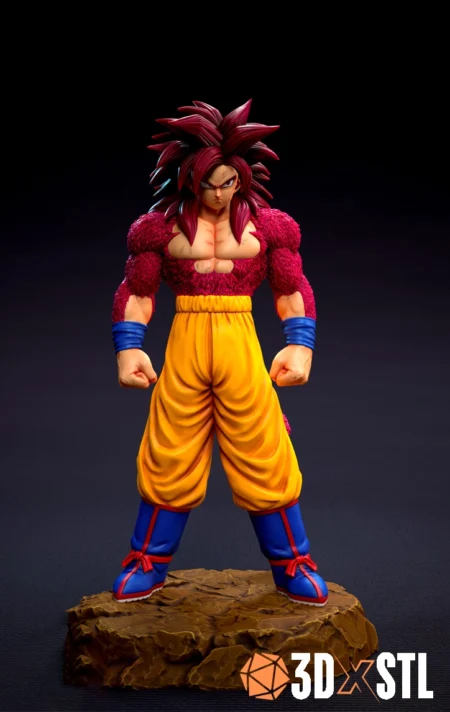 Goku Super Saiyan 4 Daima STL Epic Dragon Ball 3D Model