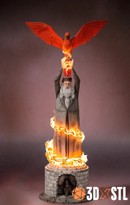Albus Dumbledore STL Epic Wizard 3D Print Model