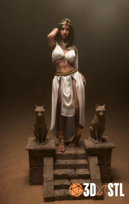 Cleopatra STL Legendary Egyptian Queen 3D Model