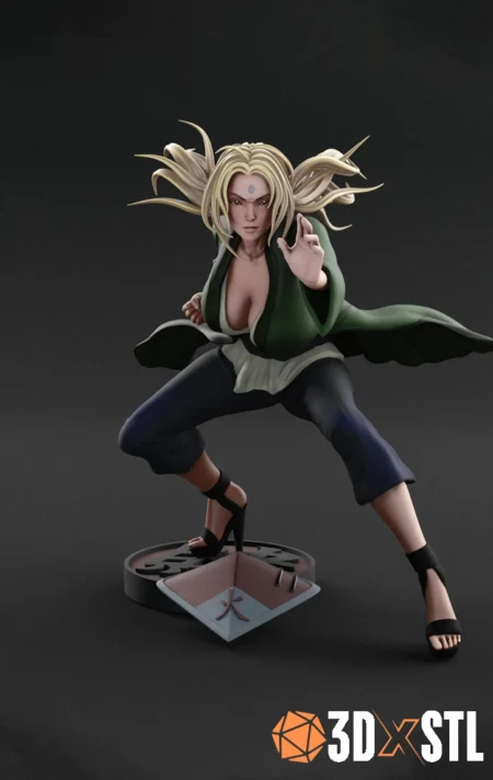 Tsunade Naruto STL File Legendary Sannin 3D Print Model