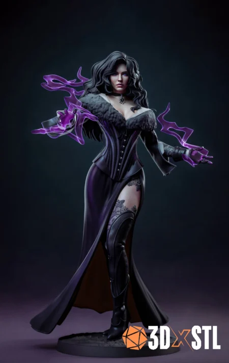 Yennefer the Witcher STL Epic Fantasy 3D Model