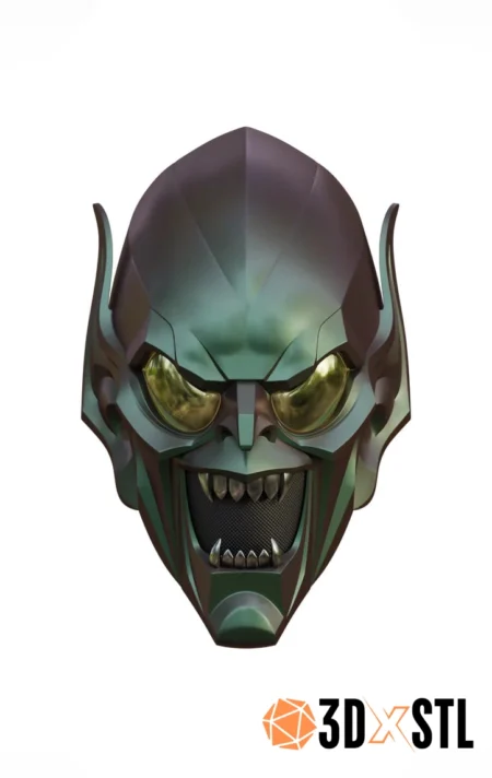 Green Goblin STL Mask Epic 3D Model