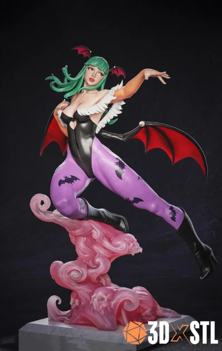 Morrigan STL Epic Darkstalkers 3D Model