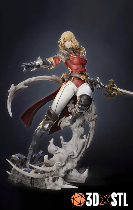 Cha Hae-In Solo Leveling STL Highly Detailed 3D Print Model