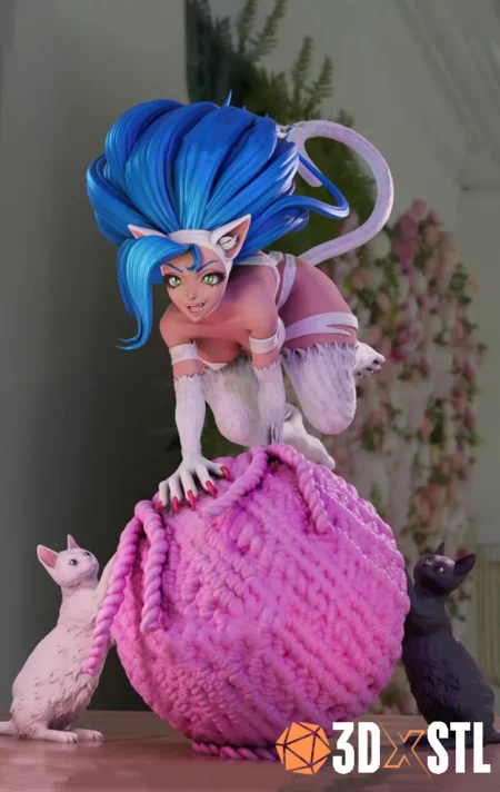 Felicia Darkstalkers STL Epic 3D Print Model