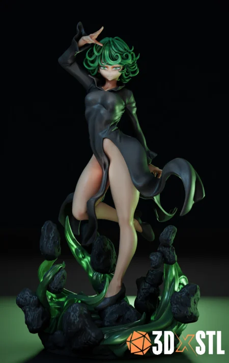 Tatsumaki STL Epic 3D Model One Punch Man