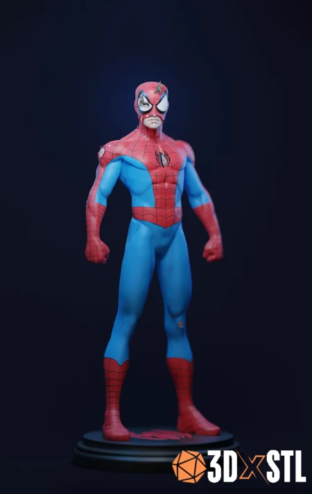 SpiderMan Statue STL Epic 3D Model