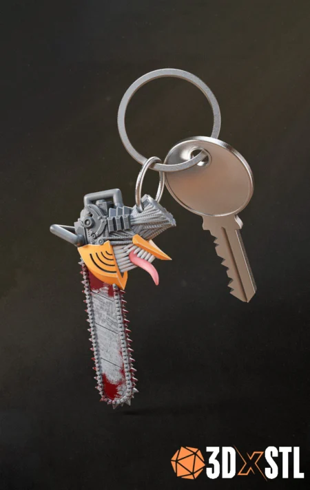 The Devil Hunter Keychain STL Epic 3D Model