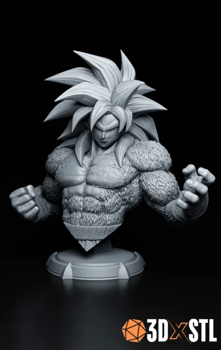 Goku SSJ4 STL Epic 3D Model