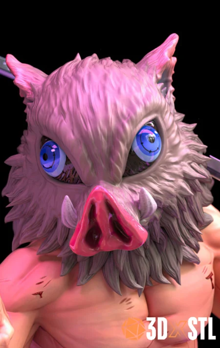 Inosuke Hashibira STL Epic 3D Model – Demon Slayer