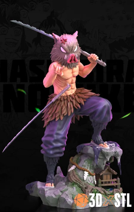 Inosuke Hashibira STL Epic 3D Model – Demon Slayer