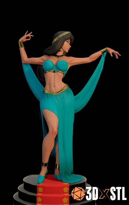 Princess Jasmine STL Arabian Fantasy – Stunning 3D Print Model