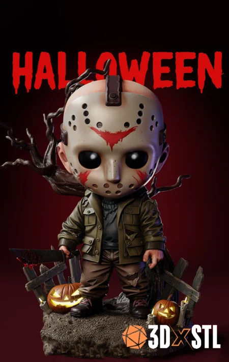 Chibi Jason STL Epic 3D Model