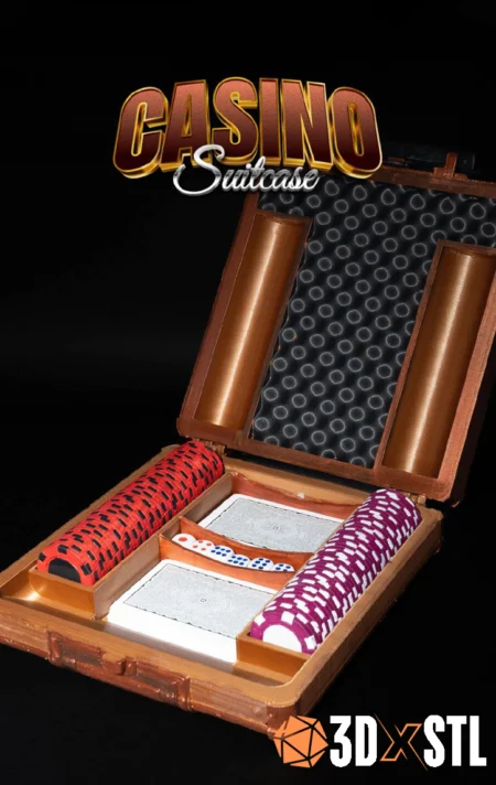 Casino Suitcase STL Epic 3D Model