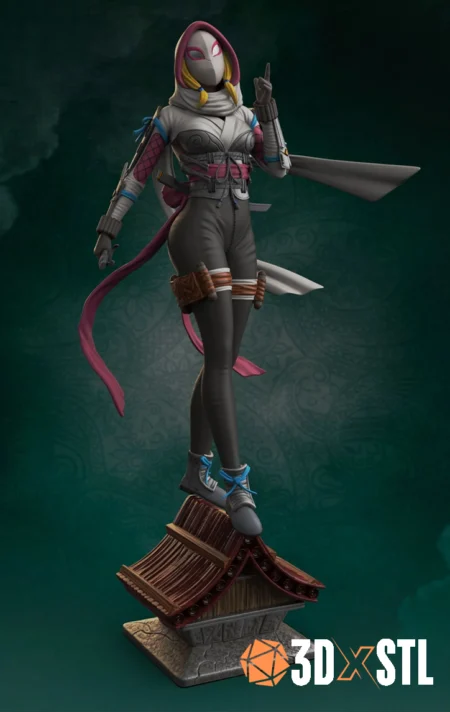 Gwen Stacy Spider-Man STL Epic 3D Model