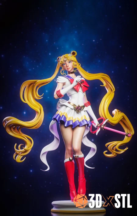 Usagi Tsukino Sailor Moon STL Epic 3D Model