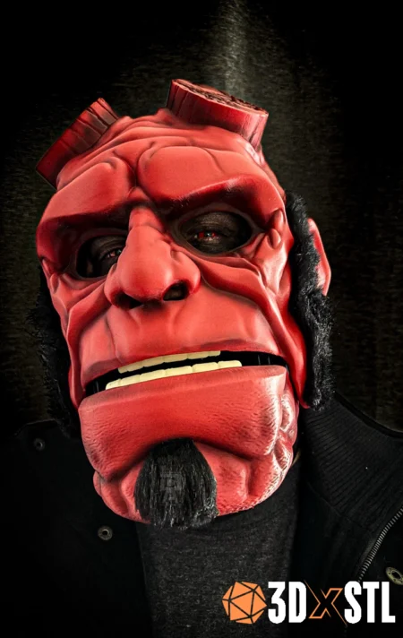 Hellboy Helmet 3MF Epic 3D Model