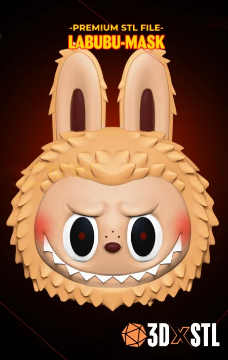 Labubu Mask STL Epic 3D Model