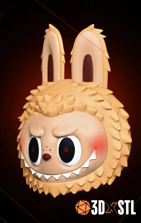 Labubu Mask STL Epic 3D Model