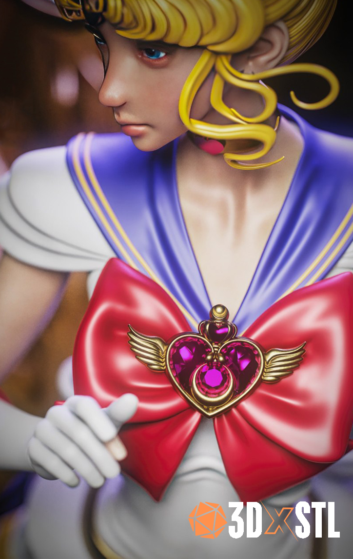 Usagi Tsukino Sailor Moon STL Epic 3D Model