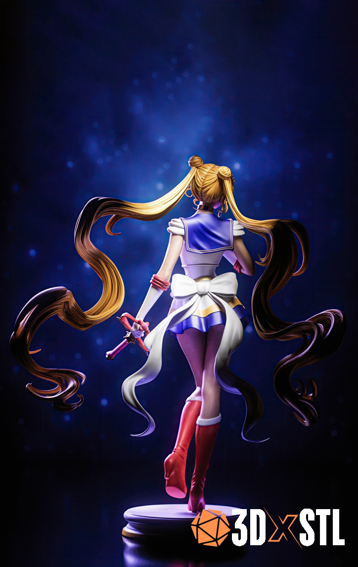 Usagi Tsukino Sailor Moon STL Epic 3D Model