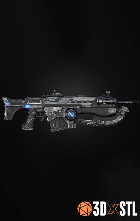 Gears of War Lancer STL Epic 3D Print