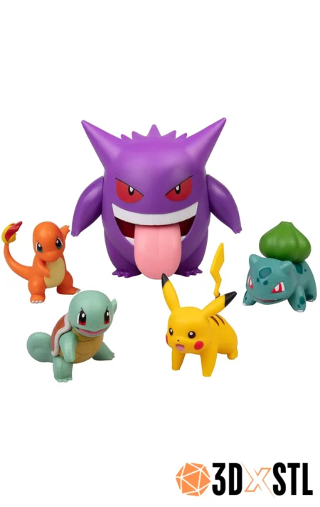 Pokémon STL Epic 3D Model Pack Over 600 Creatures from Gen 1 to 4 for 3D Printing