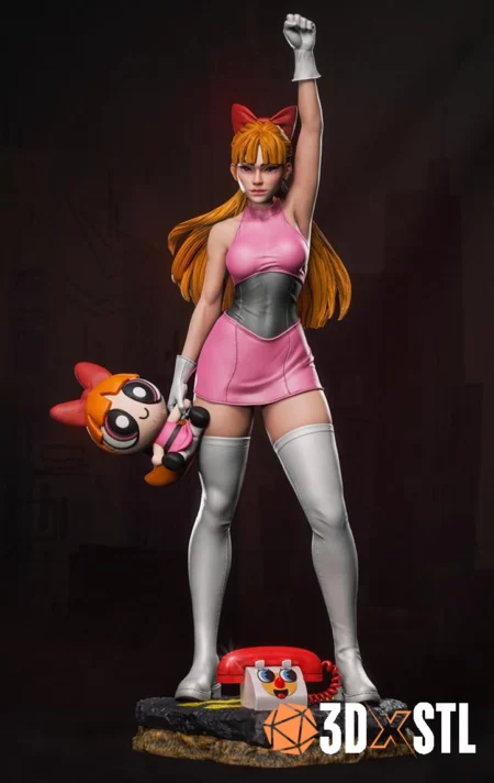 Blossom The Powerpuff Girls STL Epic 3D Model