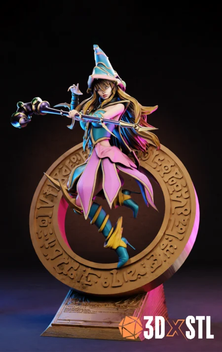 Dark Magician Girl Yu-Gi-Oh STL Epic 3D Model